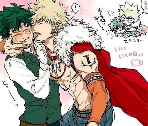 BakuDeku gay porn comic .
